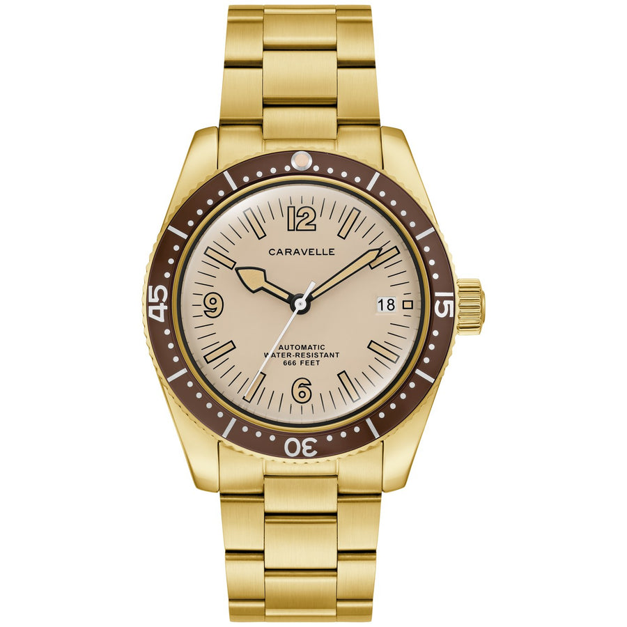 Caravelle Vintage Sea Hunter 44B133 automatic stainless steel watch