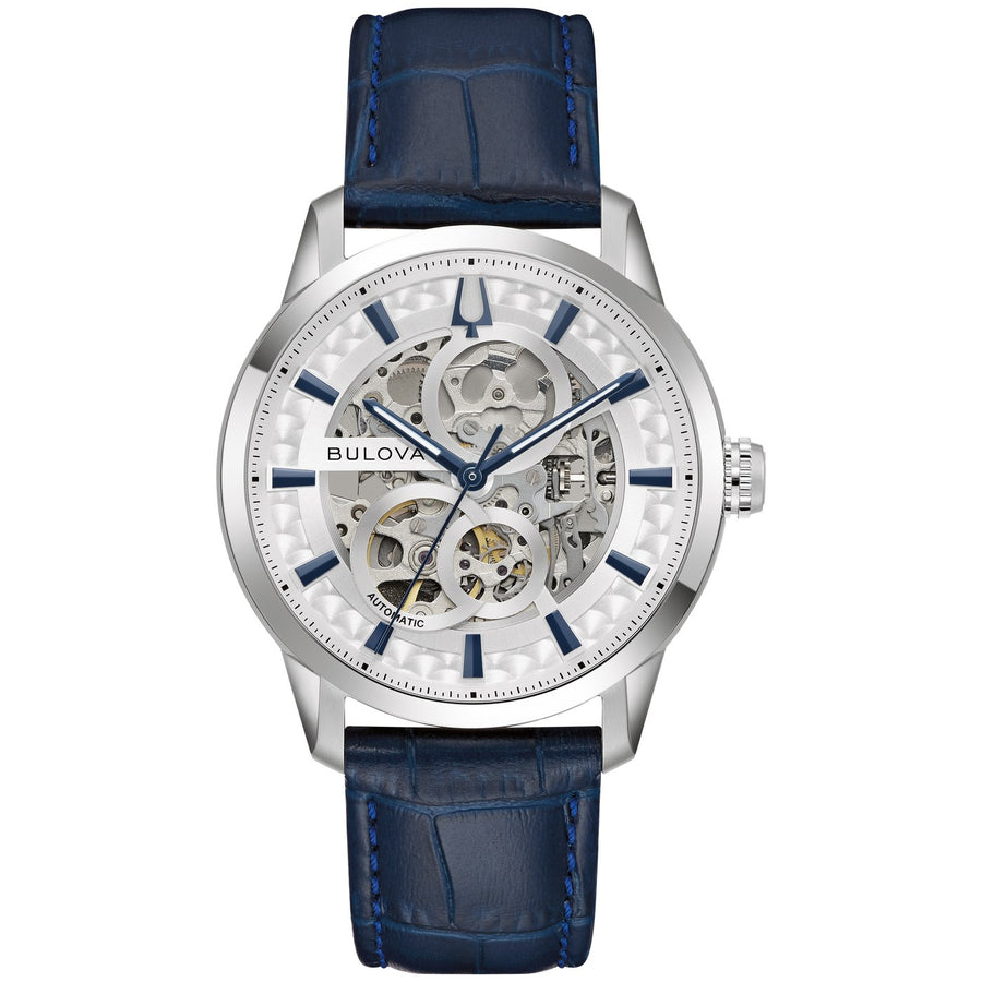 Bulova Sutton 96A330 automatic leather watch