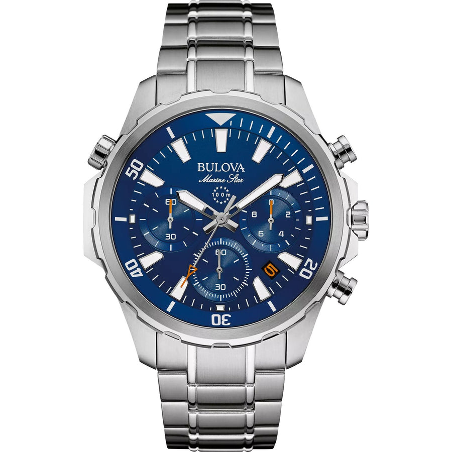 Bulova Marine Star 96B256 quartz stainless steel watch