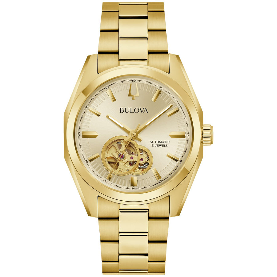 Bulova Surveyor 97A182 automatic stainless steel watch