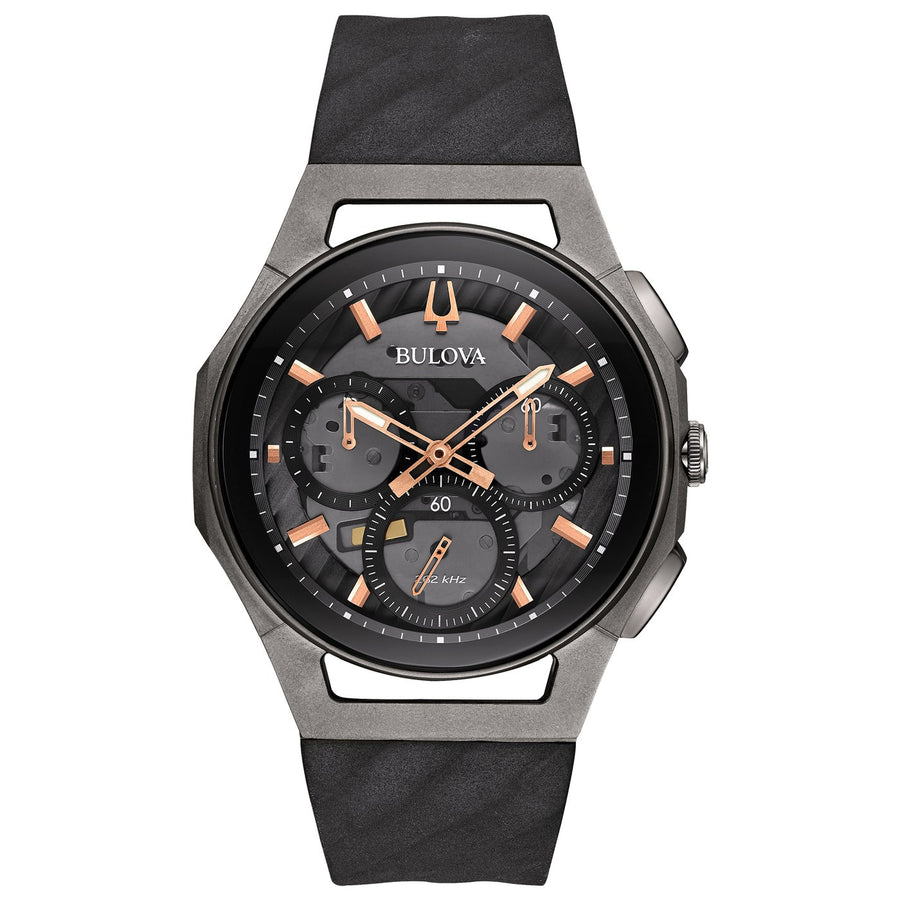 Bulova CURV 98A162 quartz epdm rubber watch