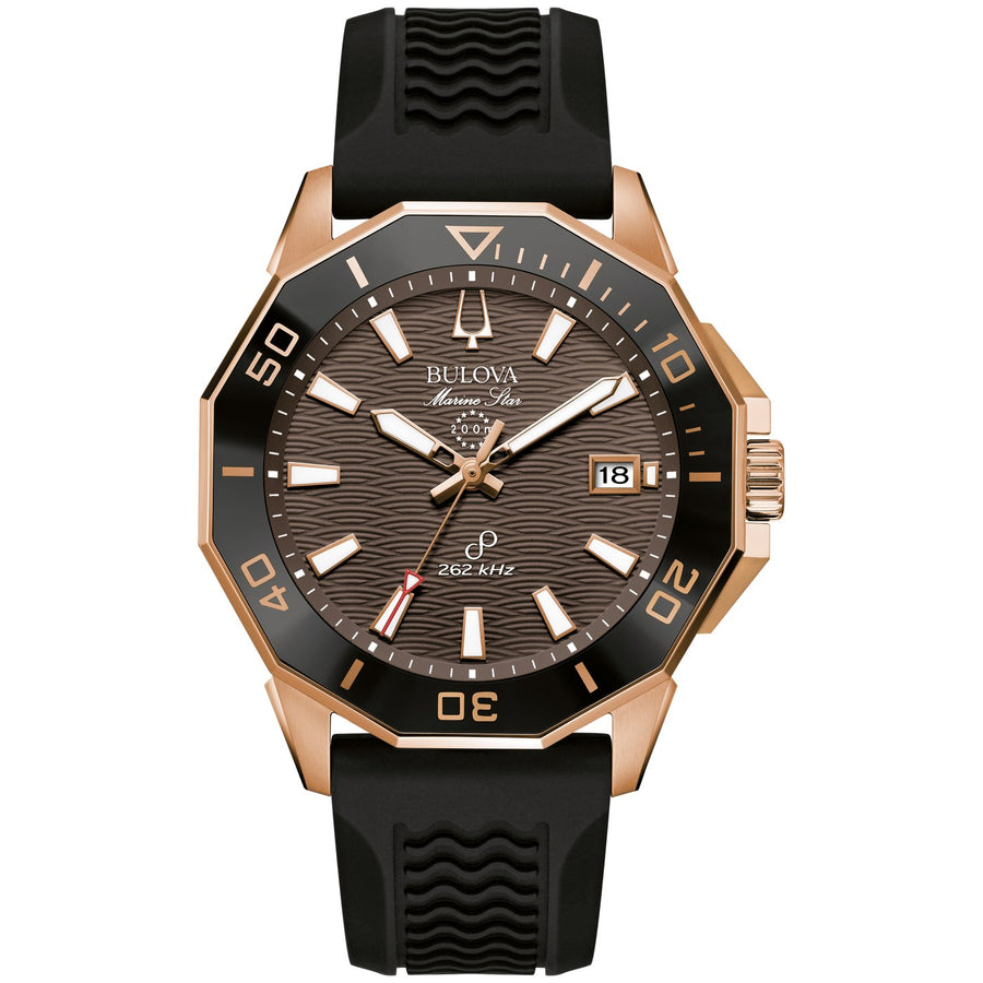 Bulova Marine Star 98B421 quartz silicone watch