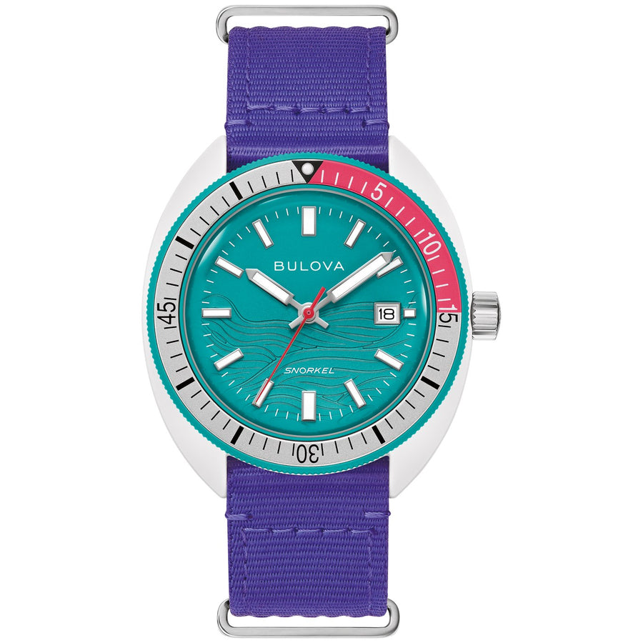 Bulova Snorkel #tide® 98B447 quartz nylon watch