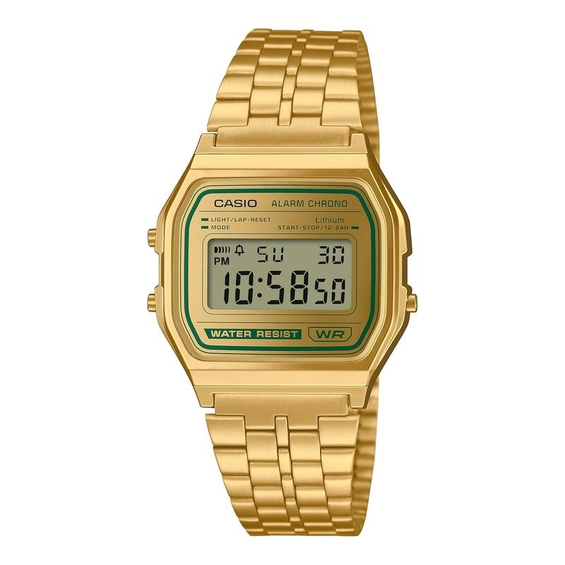 Casio Vintage A158WEGV-9A Gold quartz stainless steel watch