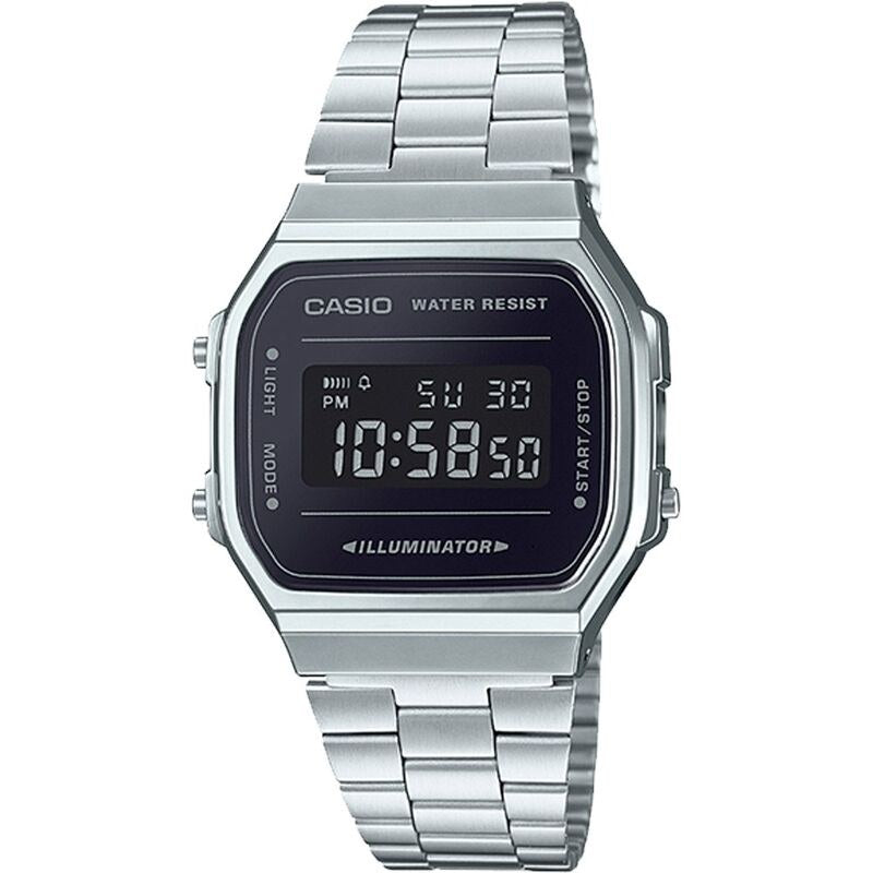 Casio Vintage A168WEM-1VT Black quartz stainless steel watch