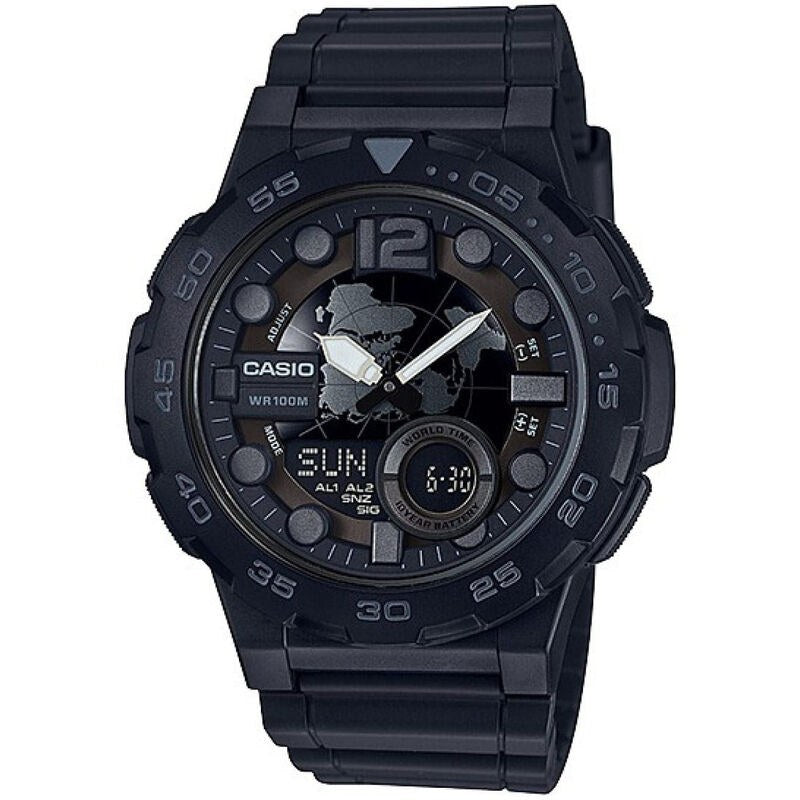 Casio Classic AEQ100W-1BV quartz resin watch