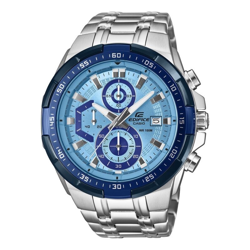 Casio Edifice EFR539DE-2AV Blue quartz stainless steel watch