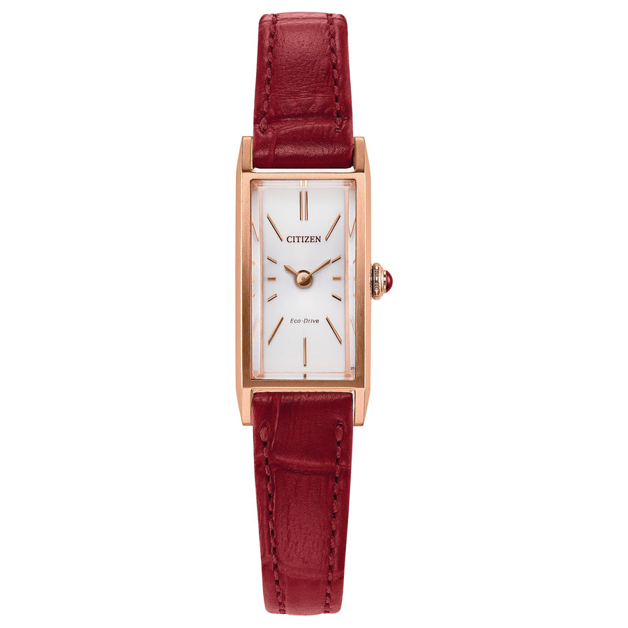 Citizen Fio EG7123-01A eco-drive leather watch