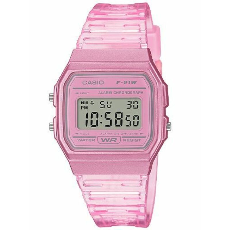 Casio Vintage F91WS-4 Silver quartz resin watch