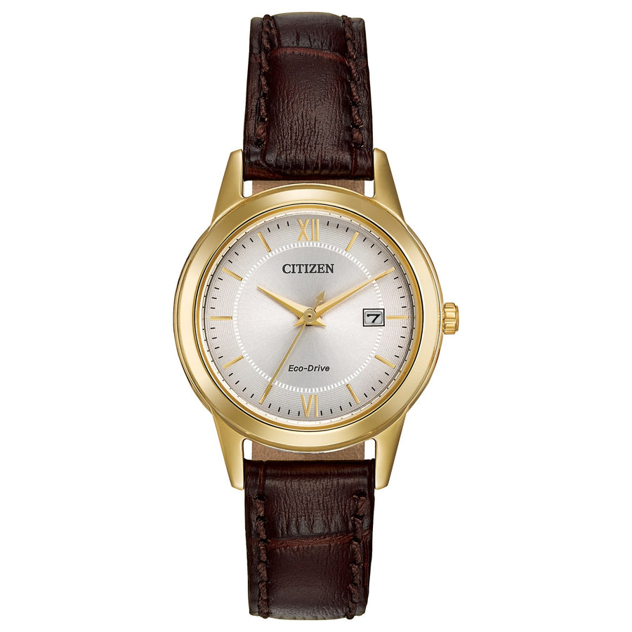 Citizen Corso FE1082-05A eco-drive leather watch
