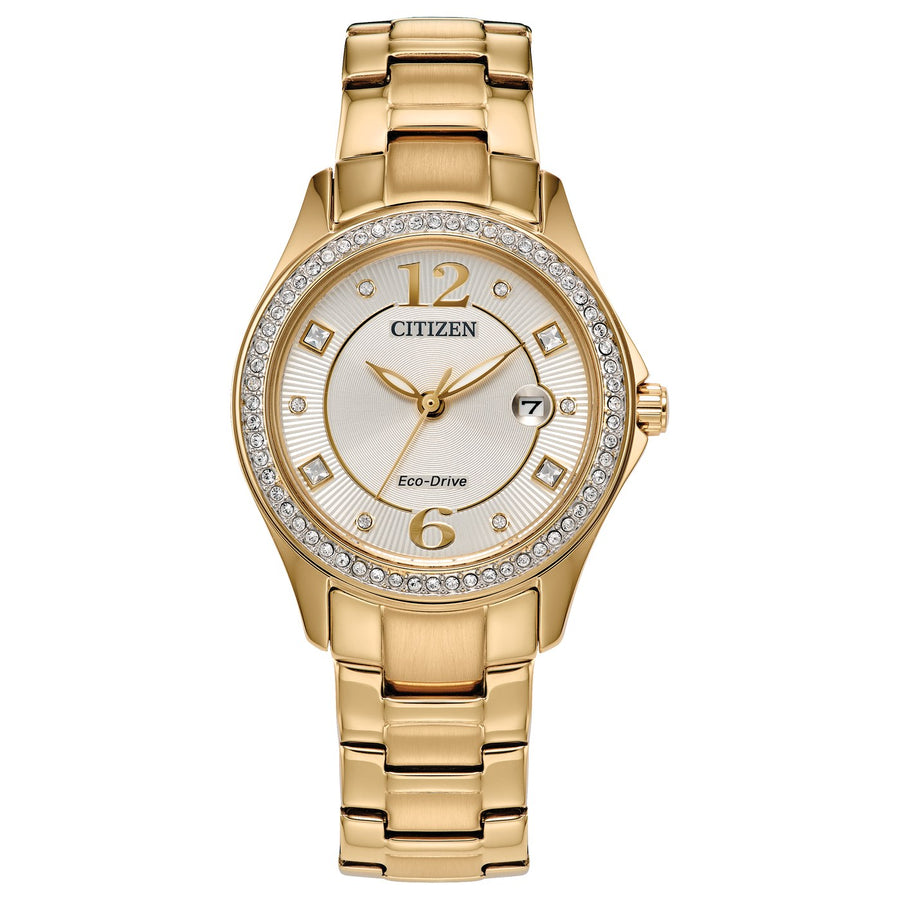 Citizen Crystal FE1147-79P eco-drive stainless steel watch