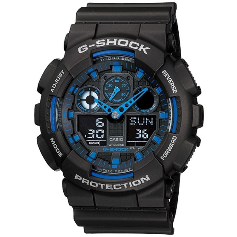 Casio G-Shock GA100-1A2 Grey quartz resin watch