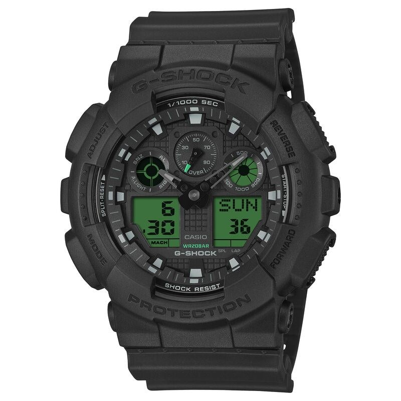 Casio G-Shock GA100BEG-1A Grey quartz resin watch