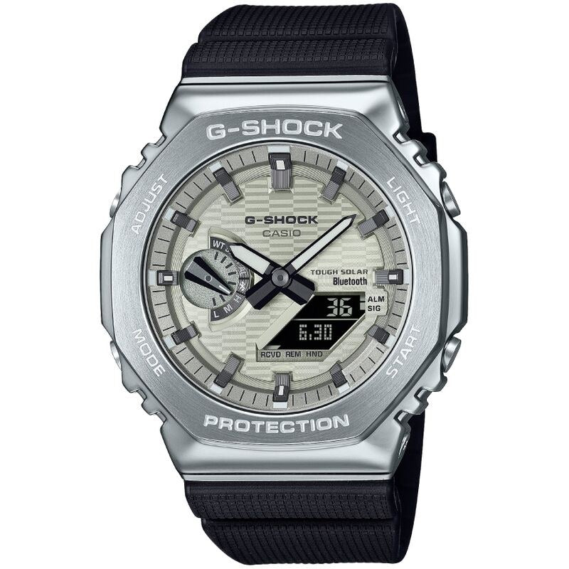 Casio G-Shock GBM2100A-8B Silver quartz resin watch