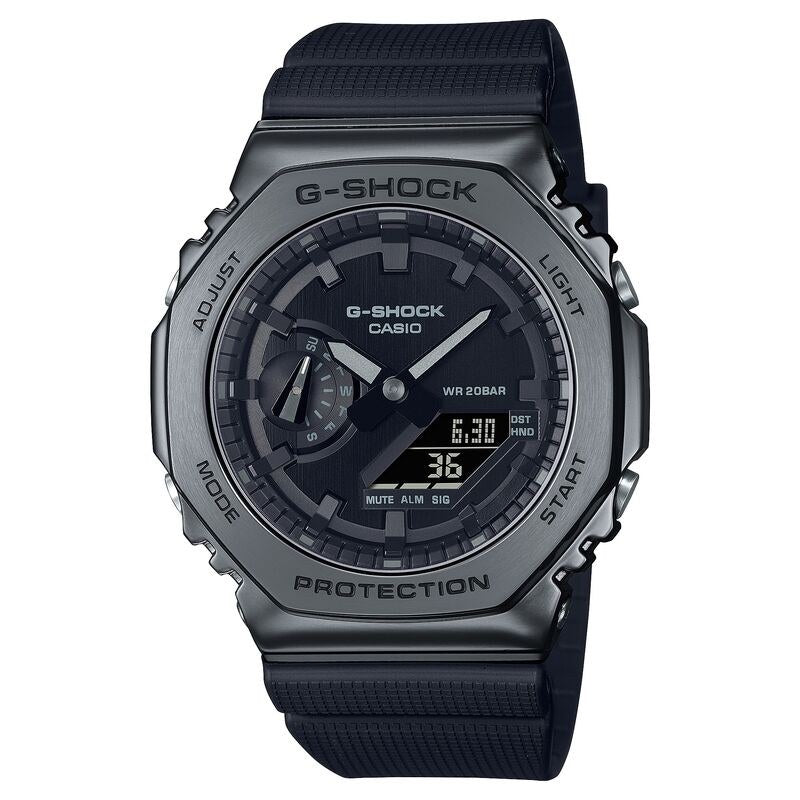 Casio G-Shock GM2100BB-1A Black quartz resin watch
