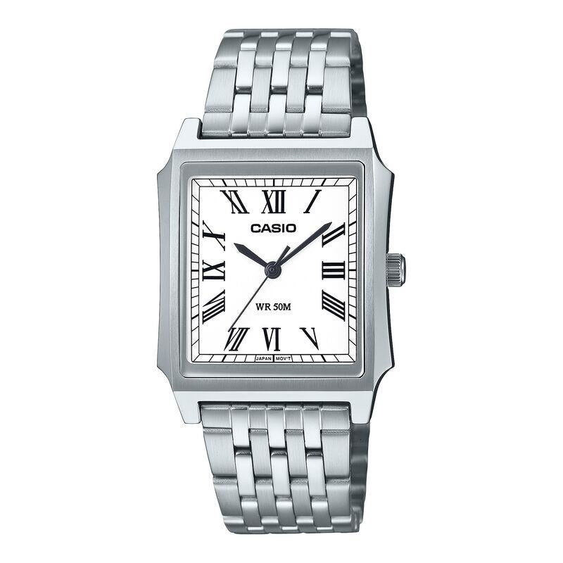 Casio Classic MTPB190D-7BV White quartz stainless steel watch