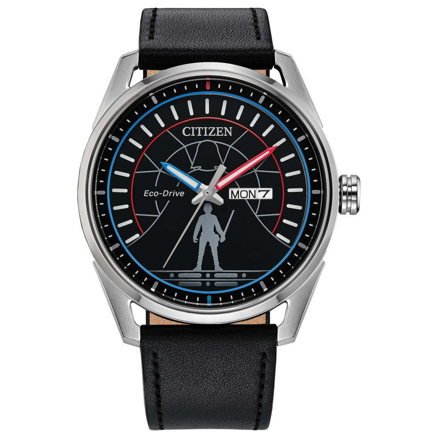 Citizen Star Wars Duel AW0160-09W eco-drive leather watch