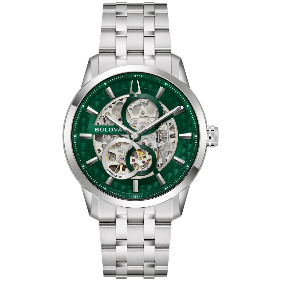 Bulova Sutton 96A329 automatic stainless steel watch