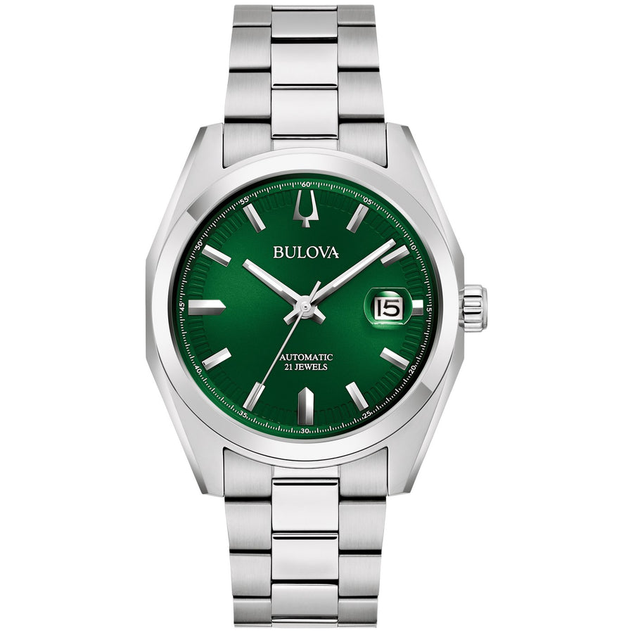Bulova Surveyor 96B429 automatic stainless steel watch
