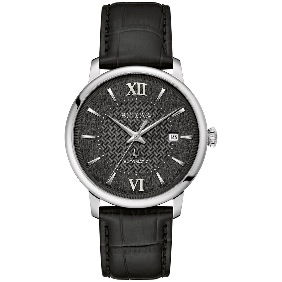 Bulova Hudson 96B441 automatic leather watch