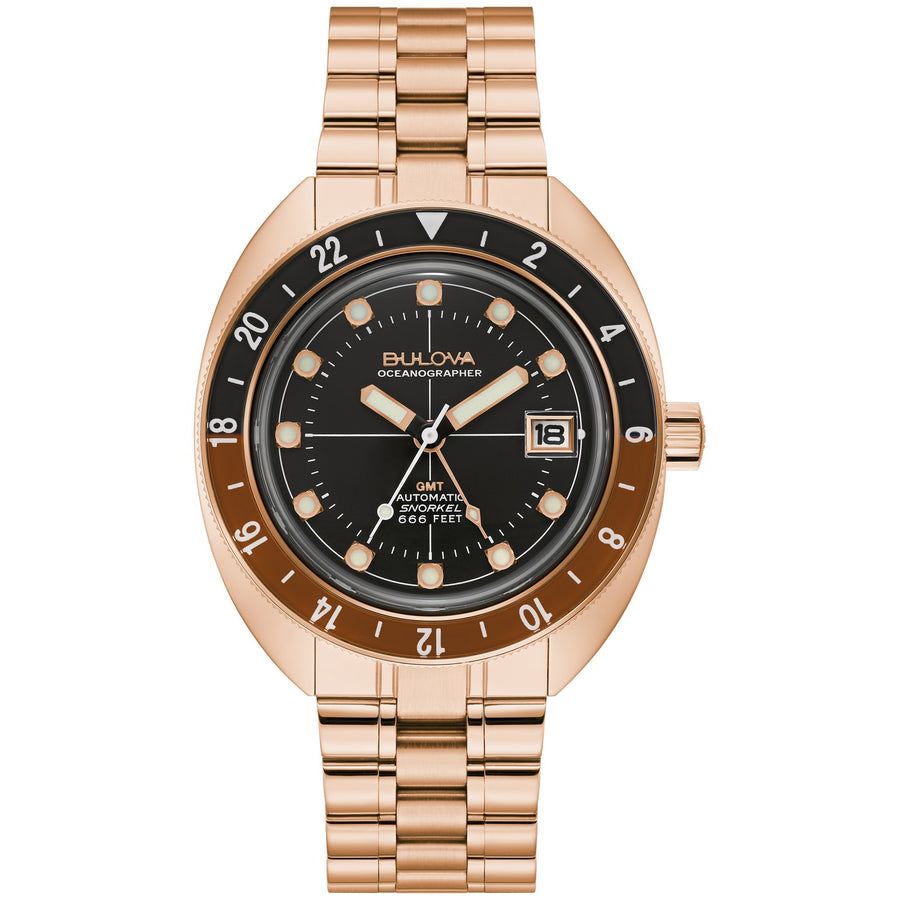 Bulova Oceanographer 97B215 Black automatic stainless steel watch
