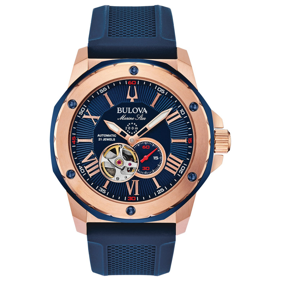 Bulova Marine Star 98A227 automatic silicone watch