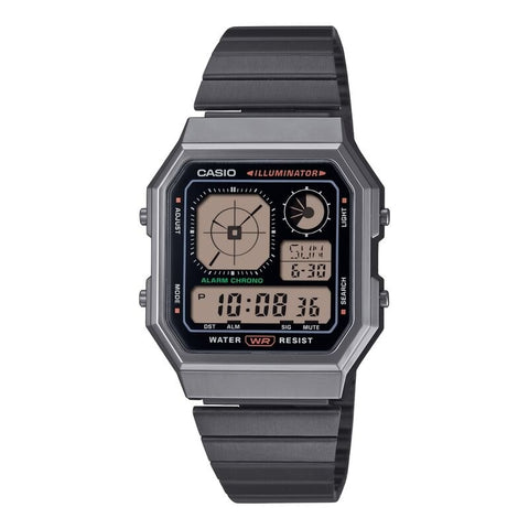 Casio Vintage A130WEGG-1A Grey quartz stainless steel watch