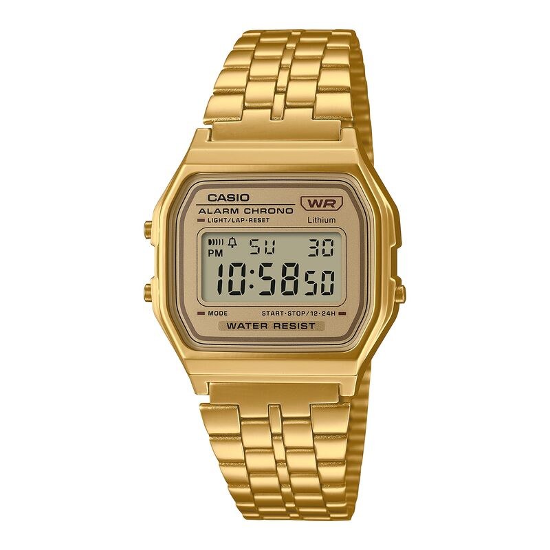Casio Vintage A158WETG-9AVT Gold quartz stainless steel watch