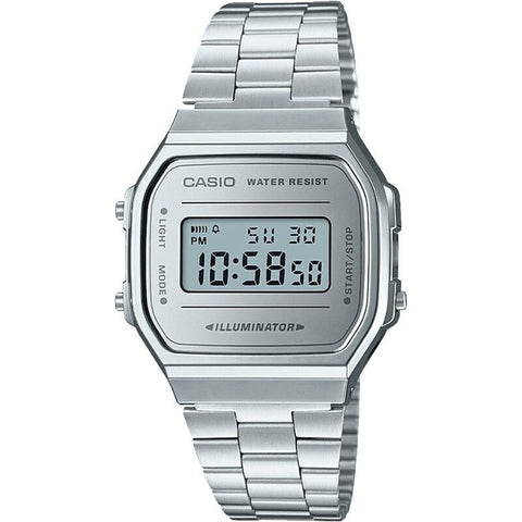 Casio Vintage A168WEM-7VT Silver quartz stainless steel watch