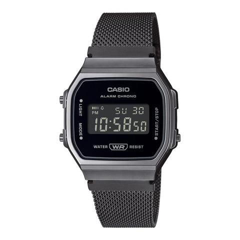 Casio Vintage A168WEMB-1BVT Black quartz stainless steel watch