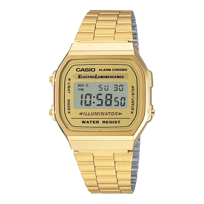 Casio Vintage A168WG-9VT Gold quartz stainless steel watch