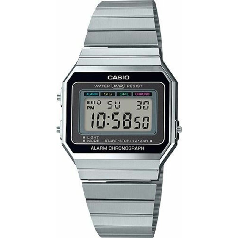 Casio Vintage A700W-1A Silver quartz stainless steel watch