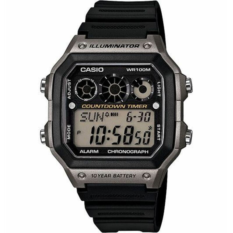 Casio Classic AE1300WH-8AV quartz resin watch