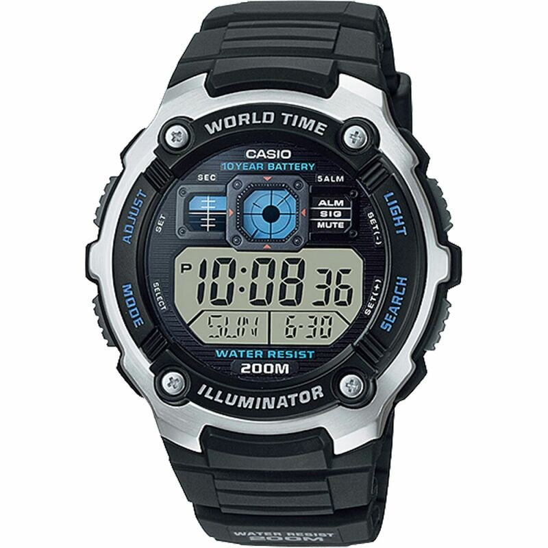 Casio Classic AE2000W-1AV Silver quartz resin watch