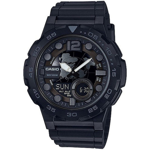 Casio Classic AEQ100W-1BV quartz resin watch