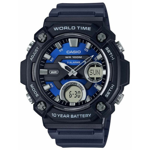 Casio Classic AEQ120W-2AV Black quartz resin watch
