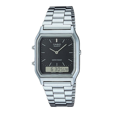 Casio Classic AQ230A-1D Grey quartz stainless steel watch