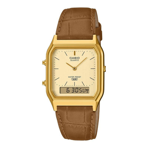 Casio Classic AQ230EGL-9A Gold quartz stainless steel watch