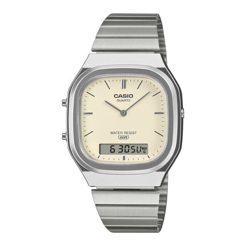 Casio Classic AQ240E-7A2 Gold quartz resin watch
