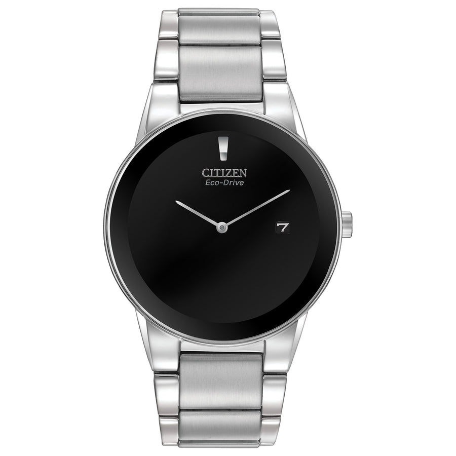 Citizen Axiom AU1060-51E Black eco-drive stainless steel watch