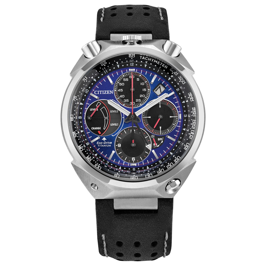Citizen Promaster Tsuno Chrono Racer AV0088-01L eco-drive leather watch