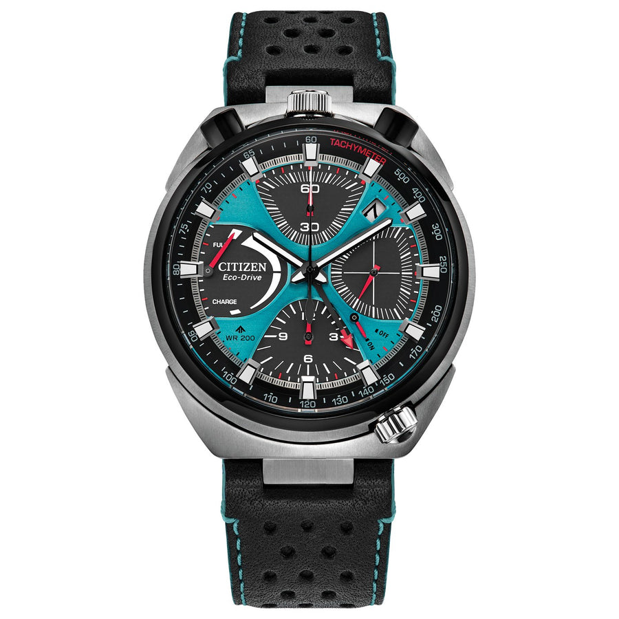Citizen Promaster Tsuno Chrono Racer AV0106-01L eco-drive leather watch