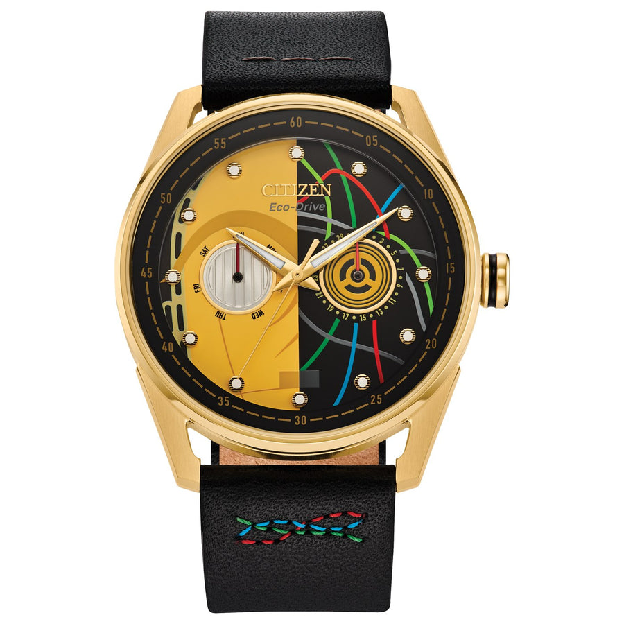 Citizen C-3PO BU4026-05W eco-drive leather watch