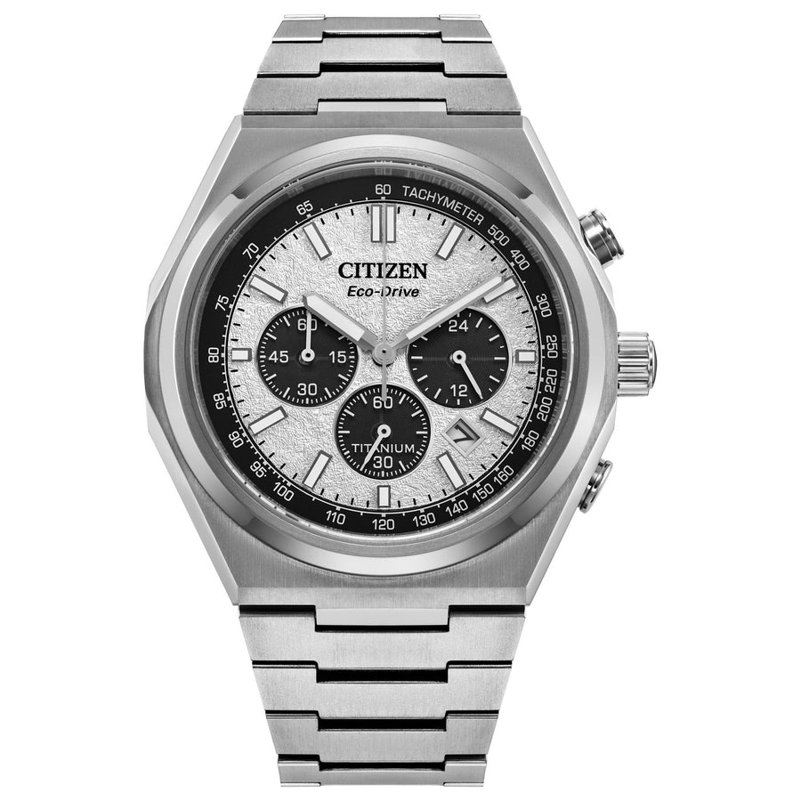 Citizen Zenshin Chrono CA4610-85A Black eco-drive super titanium watch