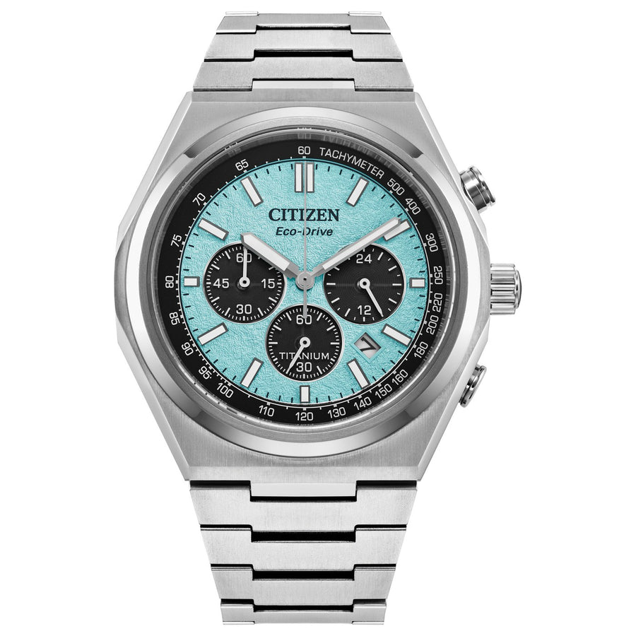 Citizen Zenshin Chrono CA4610-85M Black eco-drive super titanium watch