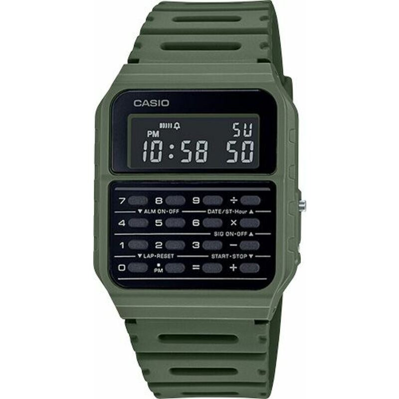 Casio Vintage CA53WF-3B Black quartz resin watch