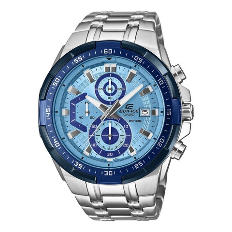 Casio Edifice EFR539DE-2AV Blue quartz stainless steel watch