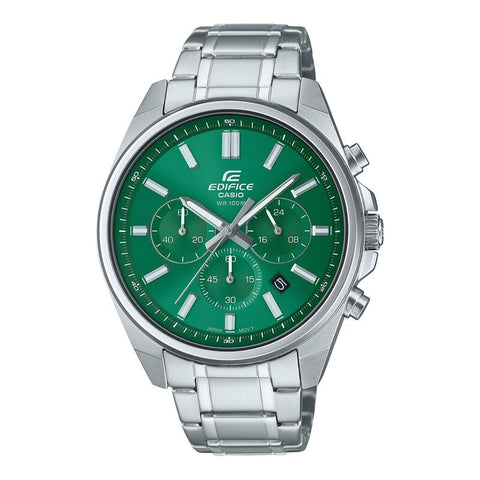 Casio Edifice EFV650D-3AV Green quartz stainless steel watch