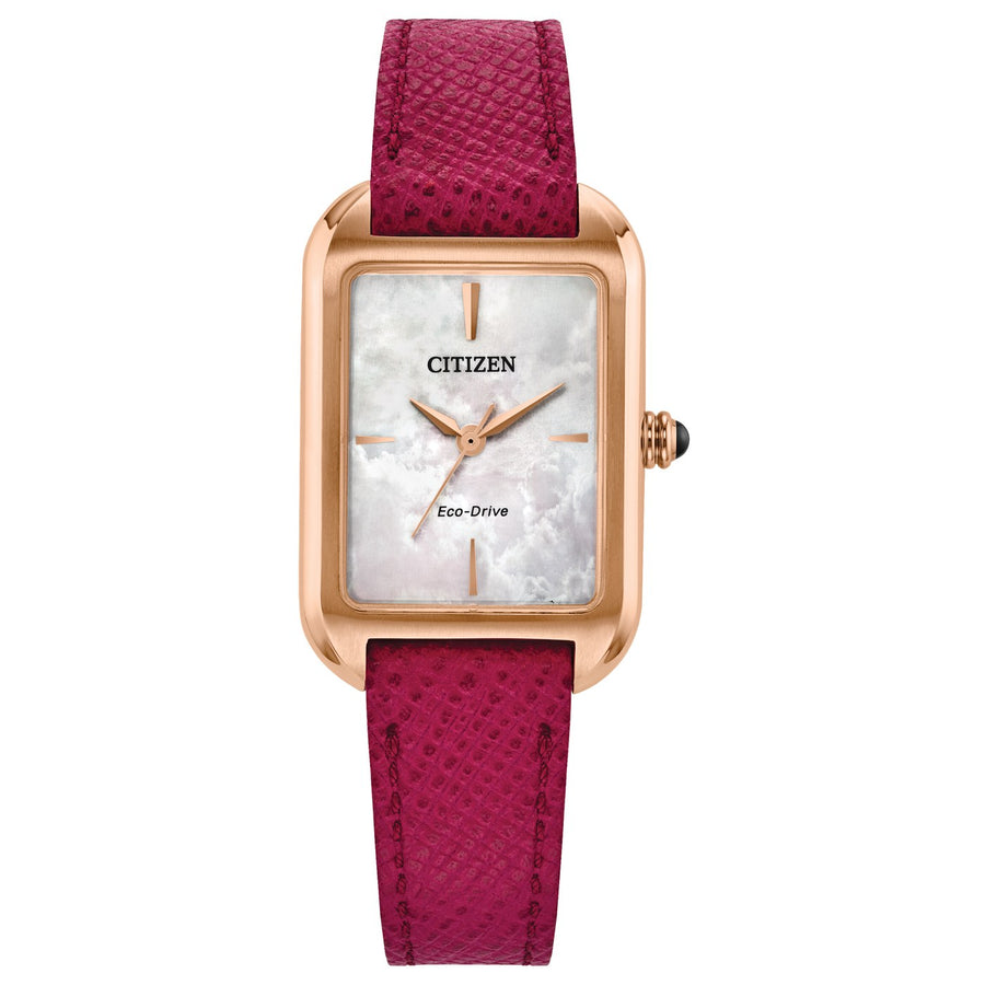 Citizen Dress Classic EM1193-08D eco-drive leather watch