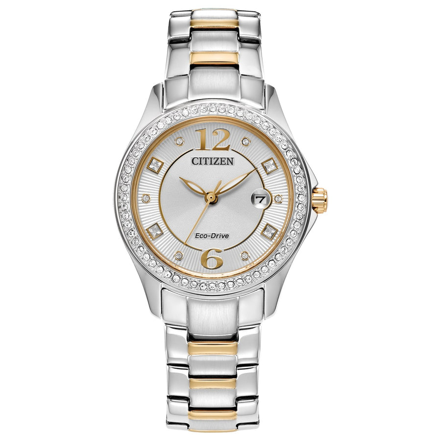 Citizen Crystal FE1146-71A eco-drive stainless steel watch